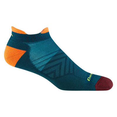 SKARPETY DARN TOUGH MEN'S RUN NO SHOW TAB ULTRA-LIGHTWEIGHT RUNNING SOCK - DARK TEAL